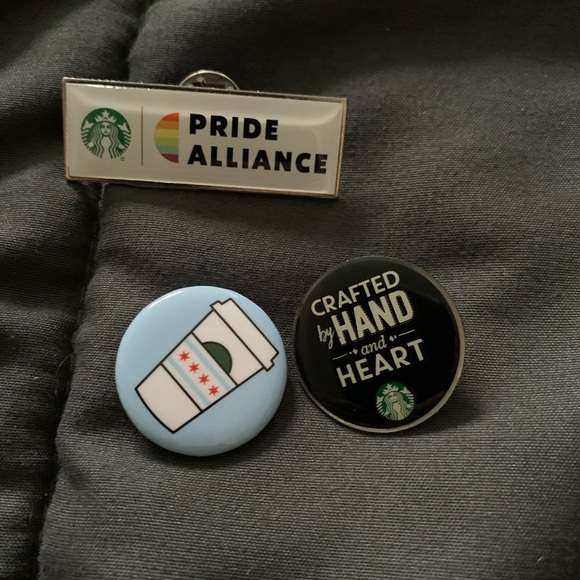 Set of 3 Starbucks Barista Pins